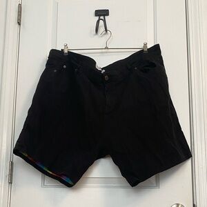 Black Plus Size Shorts Pride Bunny Size 28